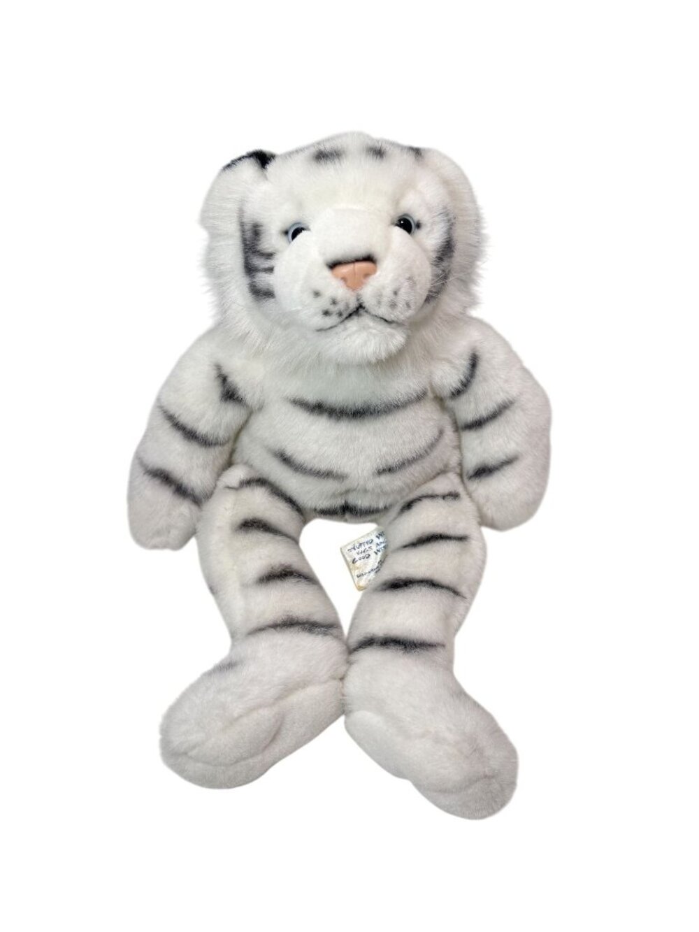 Build A Bear Vintage White Tiger Retired 18" Plush Stuffed Animal